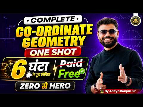 Coordinate Geometry | SSC CGL 2026 Maths One Shot | Questions & Tricks | Aditya Ranjan Sir