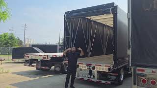 Rolling Tarp System - Rear Flap with Pull Up Rope & Pulley.