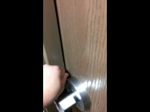 How To Open A Locked Bathroom Door With A Card?