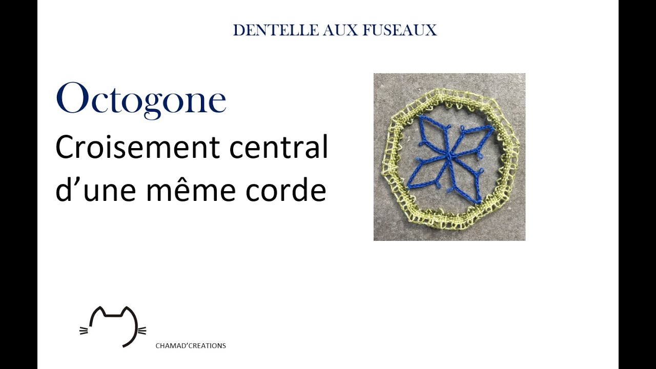OCTOGONE crocheter une corde après plusieurs passages au même endroit