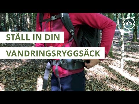 Hur du ställer in din vandringsryggsäck