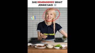 She remembered what Jennie said 💀#blackpink #shorts #rosé #jennie #jisoo #lisa
