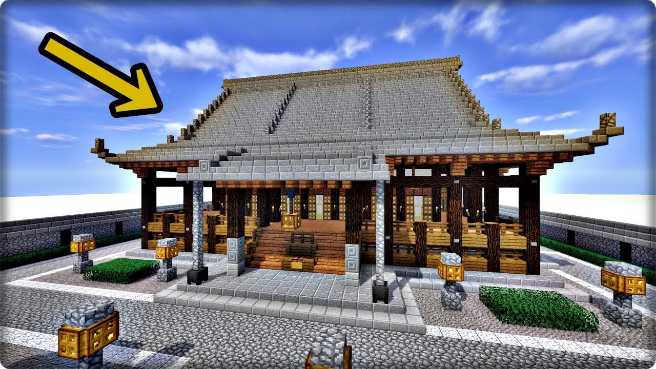 マインクラフト 寺を和風建築してみる 寺の作り方 Youtube