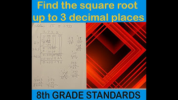 Find the square root up to 3 decimal places
