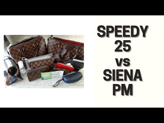 LOUIS VUITTON Siena PM VS. Speedy b 25 