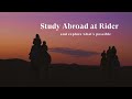 Study abroad at rider university