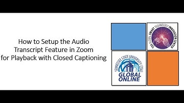 How to Setup the Audio Transcript Feature in Zoom