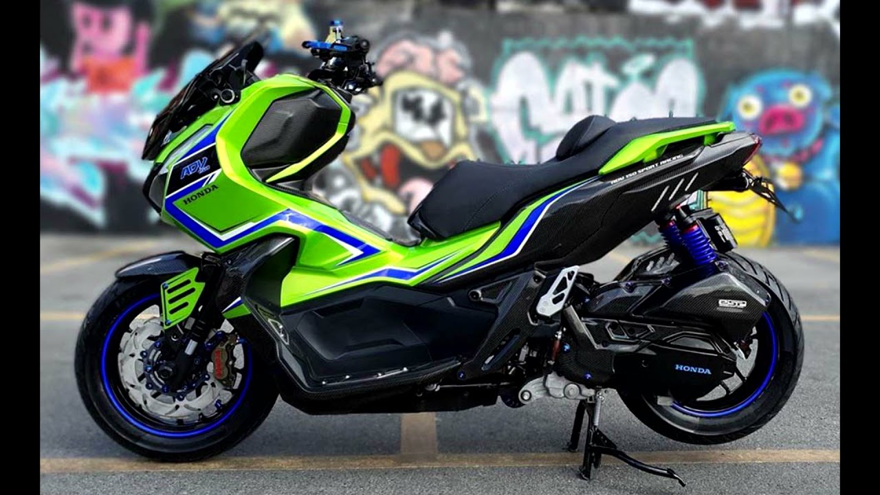 800 โล Honda Adv ป 63 ของแต งเต มลำ เหม อนเอาม อหน งมาแต ง Honda Adv 150 แต ง สวย
