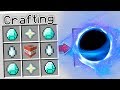 BLACK HOLE CRAFTING RECIPE IN MINECRAFT (DO NOT TRY THIS)