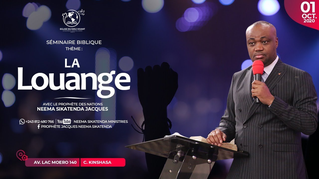 La louange - prophète Neema Sikatenda -  Séminaire du 01/10/2020  - moment de louange