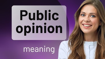 Public opinion • what is PUBLIC OPINION definition