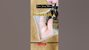 Master the Edge Finishing in Seconds | Tailor’s Secret You Must Try Today 💥 #shorts #diy #overlock