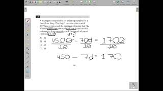 SAT Math Practice Test 6 - Problem 10