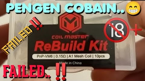 unboxing & rebuild kit from COIL MASTER for Voopoo Coil TPP 0.15 | RBK coil | FAILED VIDEO..!!