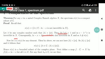 compactness of spectrum part1
