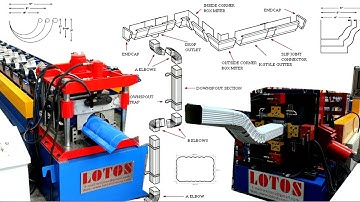【Gutter Systems 】: Gutter Machine |  Downspout roll forming machine " How to install gutters ?? "