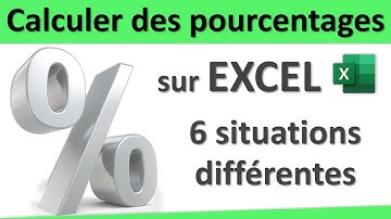 Calculer des pourcentages sur Excel