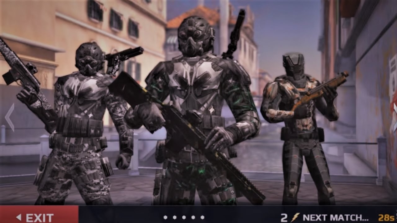 KILL-OR-DIE vs Ghost UTD Thai  Squad Battle in canals . Modern Combat 5 PC Game play