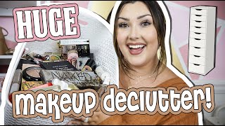 HUGE MAKEUP DECLUTTER & ORGANIZATION