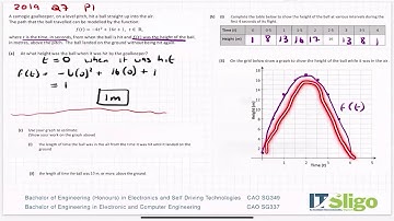 Functions 2019 Q7 Paper 1 Leaving Cert Ordinary Level