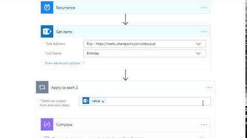 Automatic birthday emails using Microsoft Flow