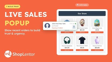 How to Add Sales Notifications in WooCommerce | Show Recent Sales Popups | ShopLentor