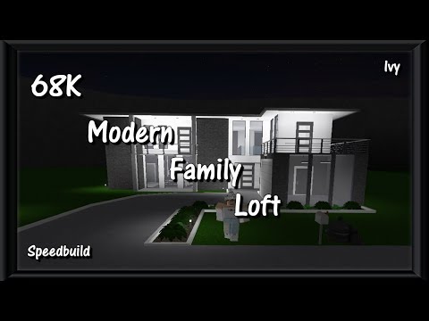 68k Modern Family Loft Speedbuild Roblox Bloxburg - decorating my daughter olives room bloxburg roblox roleplay