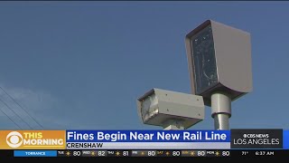 Residents upset as fines set to begin near rail line in Crenshaw, despite malfunctioning equipment