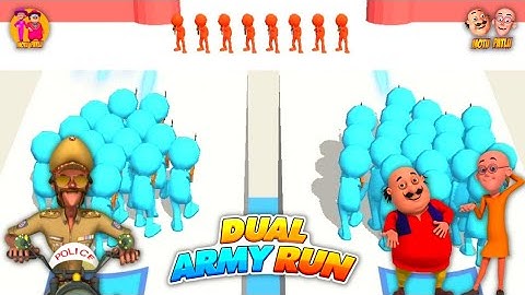 Motu Patlu try to Max Level in Dual army Run with Chingum 😱 Motu Patlu Cartoon 2022 game