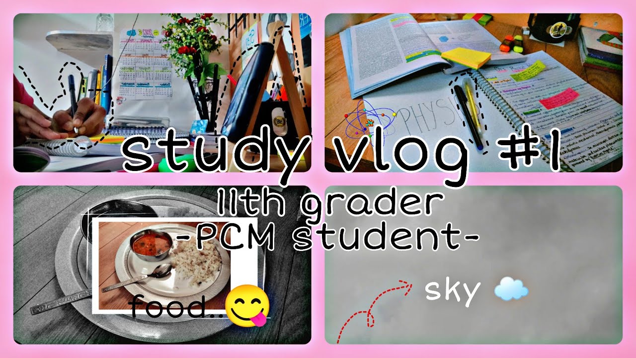 study vlog#1 routine 11th grader | PCM student - YouTube
