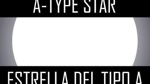 Timeline of a A-type star system / Vida de una estrella del tipo A