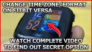 how to change time zone on fitbit versa