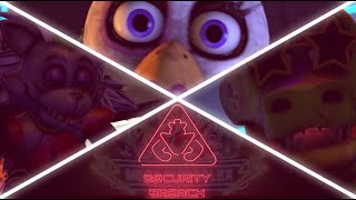 [FNaF SFM]  Security Breach - Glamrock Chica, Roxanne Wolf and Montgomery Gator Jumpscare