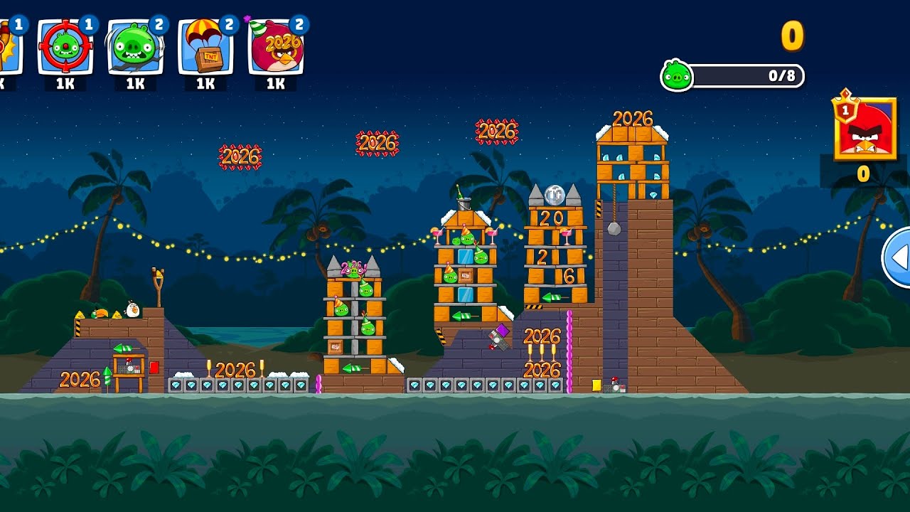 Level 3-4 – Angry Birds Friends No Power-Up Challenge (T-1673) | 3 Stars Gameplay – Dec 29