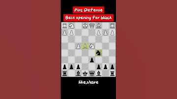 Pirc Defense, Best opening for black  #chess
