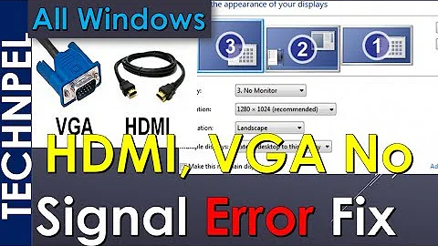 How to Fix HDMI , VGA Output Problems in Windows- Driver Update - TechNpel