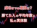 FXで勝てるまでの期間は？成功者の平均年数と私の実体験