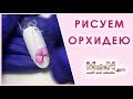 🌸Акварель ГЕЛЬ-КРАСКАМИ &quot;Орхидея&quot;. 🌸 Лёгкий дизайн в акварельной технике.