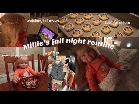 Reborn Toddler Millie's Fall Night Routine | Sophia's Reborns