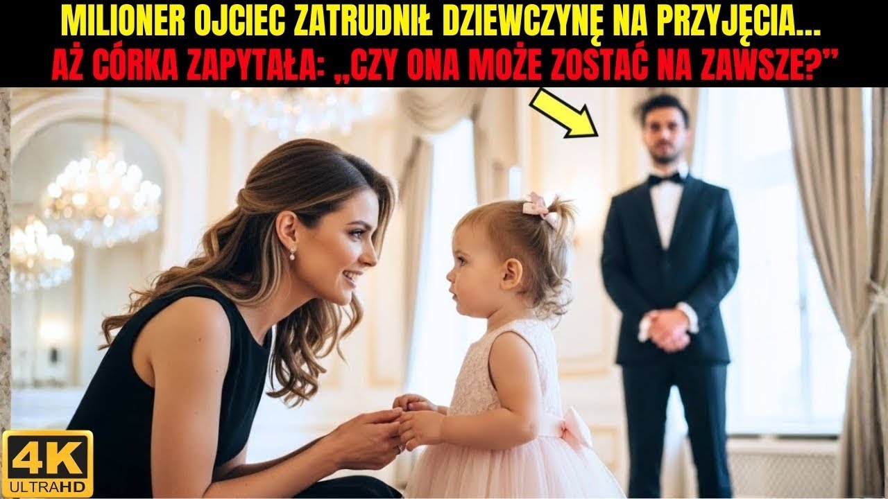 Milioner zatrudnił dziewczynę na przyjęcia…aż jego córka powiedziała „Czy ona może zostać na zawsze