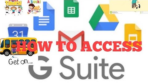HOW TO ACCESS G-SUITE FROM A PC/LAPTOP] Step-by-Step Method