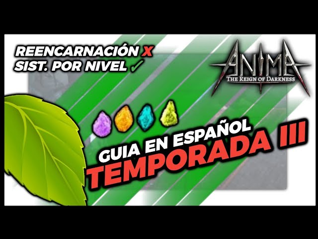 Anima ARPG | Guía en español | Nuevo sistema de Niveles | Mejora de  equipamiento | - YouTube