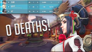 0 Deaths In Top 500 😇 | Overwatch 2 Top 500 Mercy Gameplay