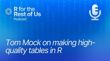 Make high-quality tables in R with Tom Mock