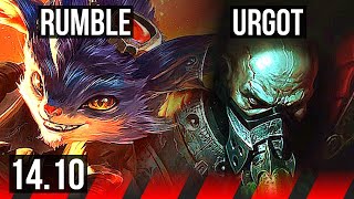 RUMBLE vs URGOT (TOP) | Rank 9 Rumble, 7/3/9 | NA Challenger | 14.10