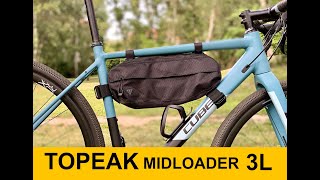 TOPEAK midloader 3L- bikepacking váztáska