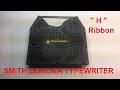 Smith Corona Electronic Typewriter "H" series Ribbon & Correction Install & Demo