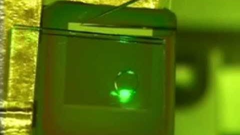 Moving droplets with a light beam