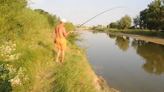 La pescuit pe râul Vedea, Teleorman, crap 1,2 kg