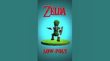 Low Poly OOT Link #3dart #3dmodeling #gaming #nintendo #lowpoly #games #zelda